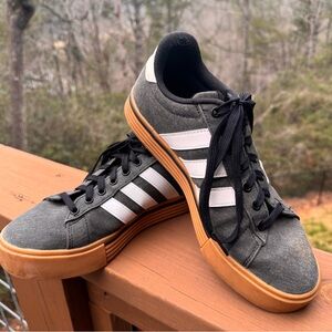 Adidas Daily Sneakers Gray Gum Sole Mens 7 EU 40